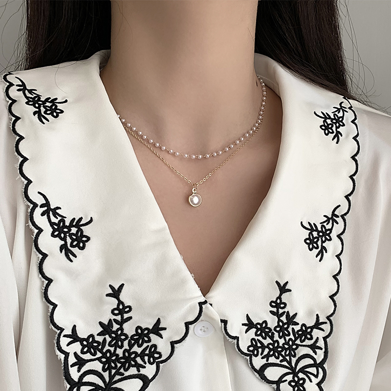 项链韩国双层叠带ins潮气质简约