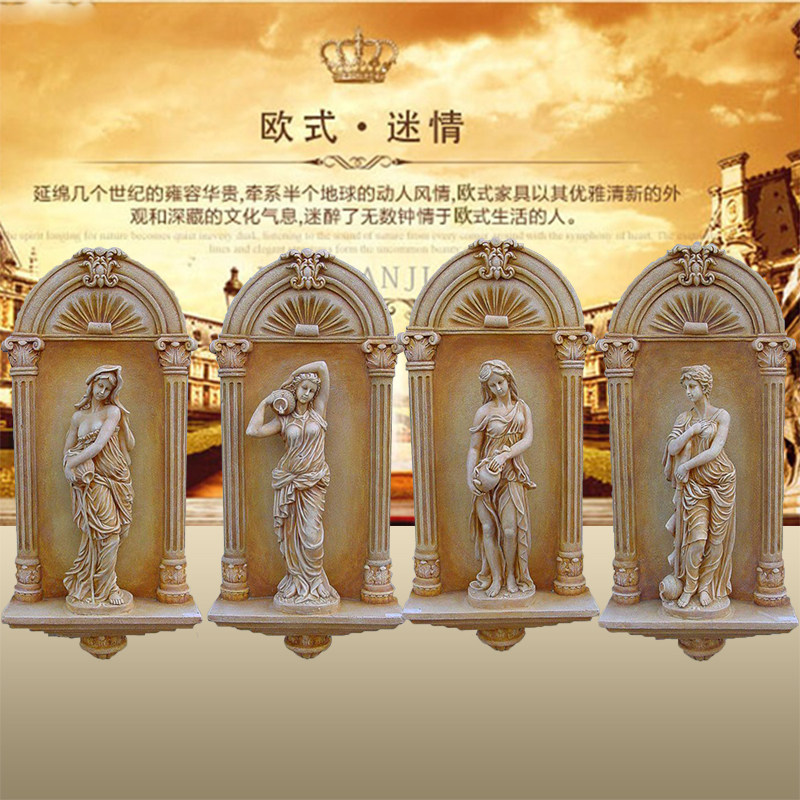 欧式壁挂墙面装饰假窗浮雕少女玄关走廊家居背景墙装饰挂件工艺品,家居饰品,壁饰,淘宝优惠券,粉丝福利购,淘宝优惠卷