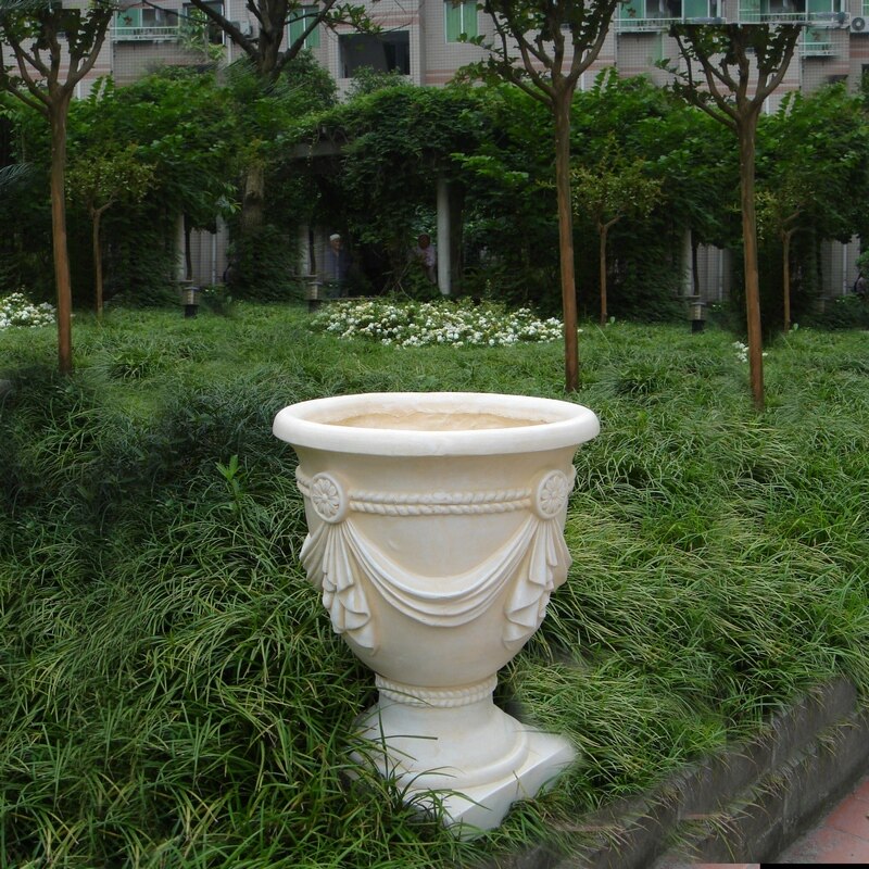 简欧装饰别墅花园工艺摆设室内浮雕立体花盆婚庆乔迁摆件礼品