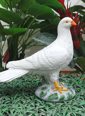 家居客厅草坪儿童房可爱风小白鸽