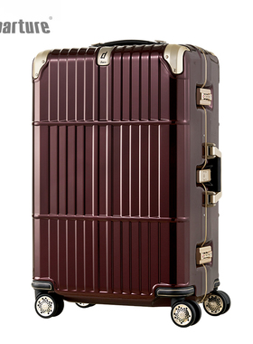 Departure拉杆箱纯PC万向轮行李箱商务箱子密码箱旅行箱 硬箱男女