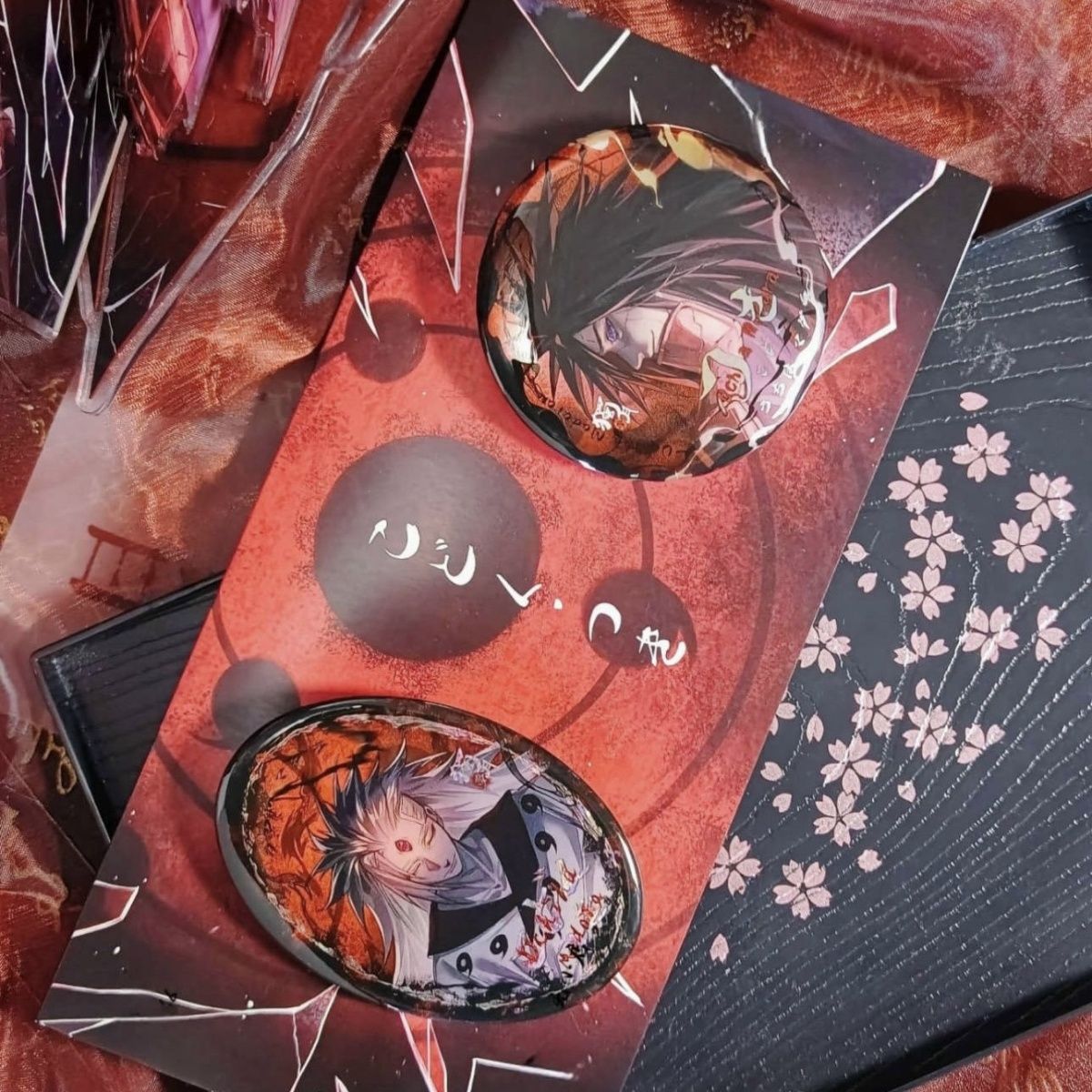 火影忍者周边宇智波斑同人制品吧唧徽章二次元高颜值包包挂件礼物