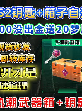 CSGO箱子加钥匙热潮大行动开箱皮肤cs2官箱自开账号【现货秒发】
