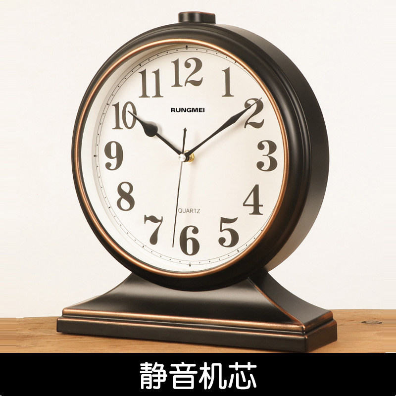 钟表摆件大号家用创意客厅座钟台式时钟桌面座式摆钟卧室静音台钟