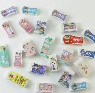 日本进口ARCH蜡笔小新名侦探联名限定版 卡通可爱风不二家学生橡皮