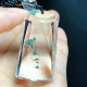 东海水晶天然绿幽灵无事牌吊坠男女款 项链坠简约时尚 百搭节日礼物