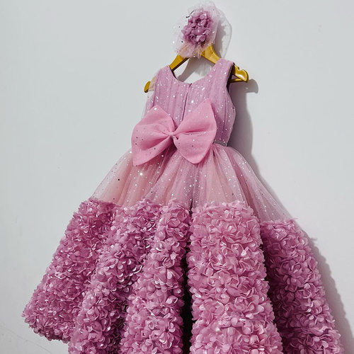Princess Dress女童礼服亮片公主裙童装玫瑰花仙子裙2026新款洋气