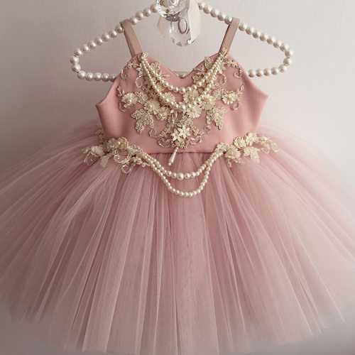 儿童礼服2026新款中小童粉色甜美可爱公主裙Girls' formal dress