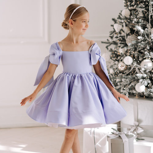 女童公主裙2026夏季紫色一周岁礼服宝宝公主裙子Children's Dress