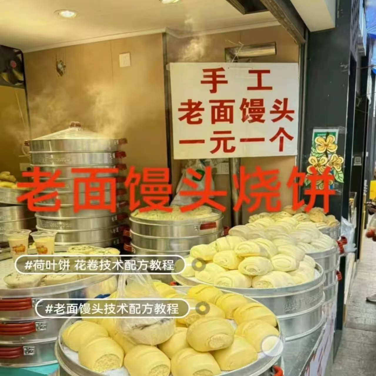 老面馒头全套技术配方教程视频教学不用担心学不会(发BD网盘)