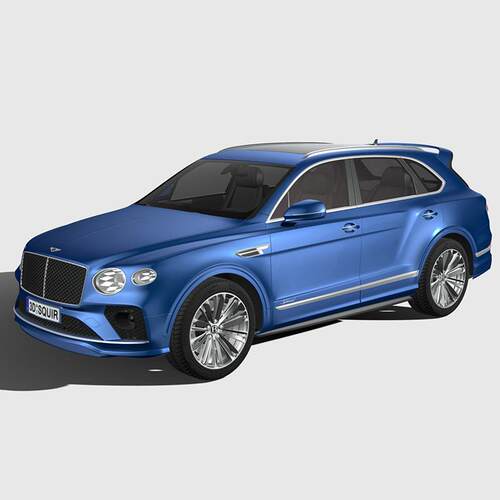 宾利飞驰汽车模型 3Dmax C4D 犀牛Rhino blender高精度简单内饰