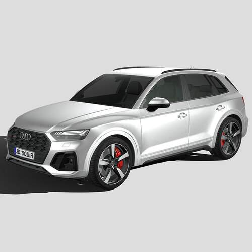 奥迪Q5汽车模型 3Dmax C4D 犀牛Rhino blender高精度简单内饰