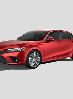 本田思域汽车模型 3Dmax C4D 犀牛Rhino blender高精度简单内饰