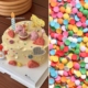 扮 饰彩色小圆片彩糖生日蛋糕装 饰彩糖片甜品台装 网红烘焙蛋糕装
