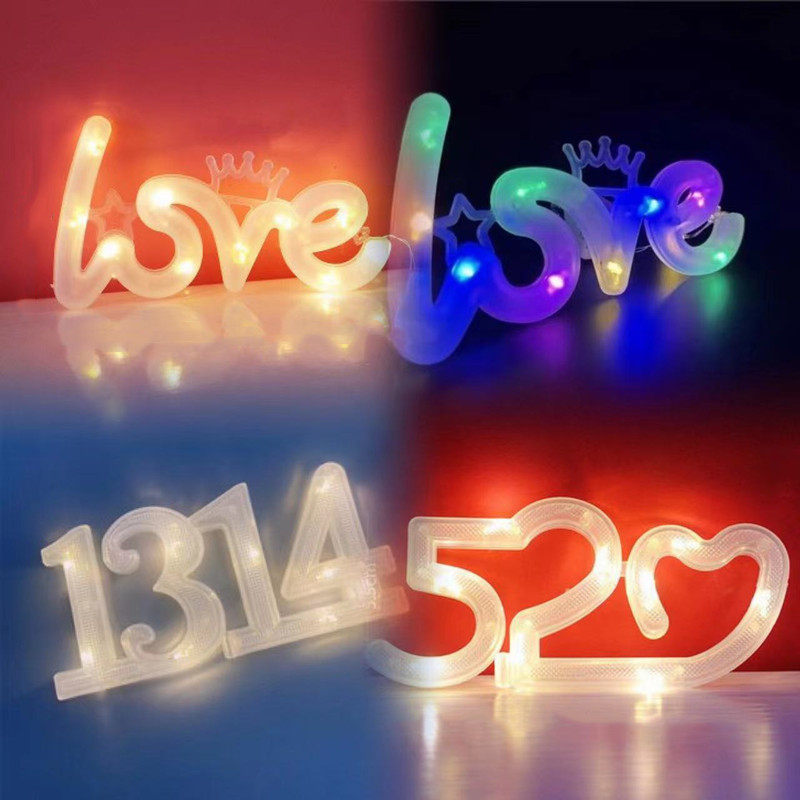 情人节烘焙蛋糕鲜花花束装饰love 520 1314灯带LED小彩灯发光灯串,节庆用品/礼品,节日装扮用品,淘宝优惠券,粉丝福利购,淘宝优惠卷