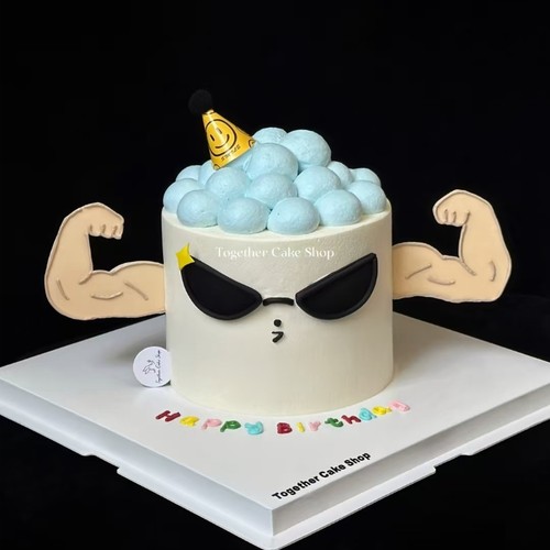 网红肌肉男蛋糕装饰插件