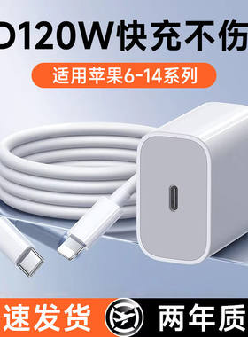 适用苹果iPhone数据线14promax/13/12mini/se11/xs/x/8p7/6快充PD120W闪充手机pad平板通用充电器套装