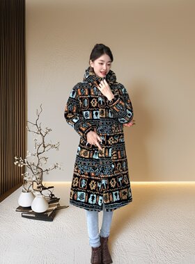 加绒加厚保暖棉衣女秋冬新款
