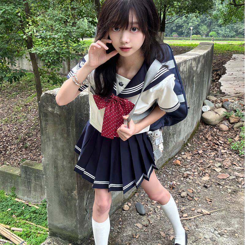 【赤韵学院】水手服正版原创JK制服套装女春季新款短袖夏日系学院