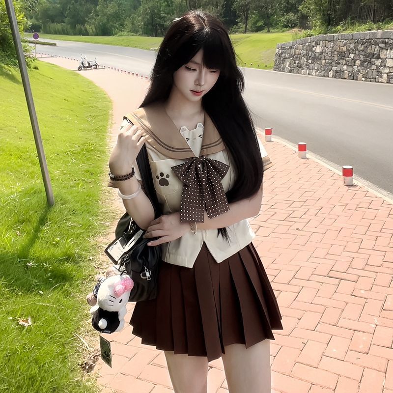 不眠岛JK【嘟嘟熊】原创日系幼稚园水手服萌系可爱软妹JK制服套装