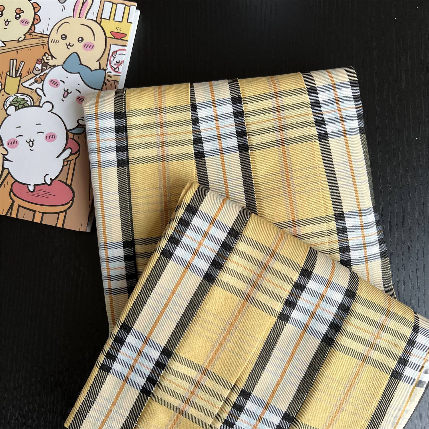 香草圆子JK原创【小黄油】正版格裙学院风制服短裙学生百褶裙校供