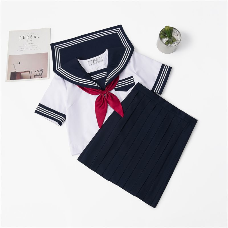 【改良白三本】正统基础款日系JK制服软妹水手服套装女学院风班服