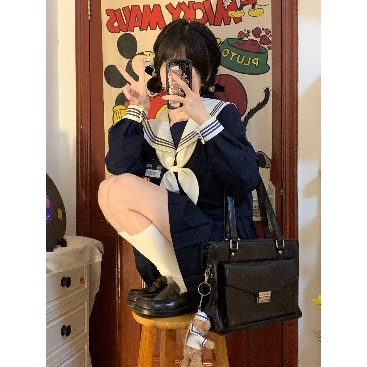 水木琉璃原创青梅正版jk制服裙日系水手服长短袖校供班服学院风女