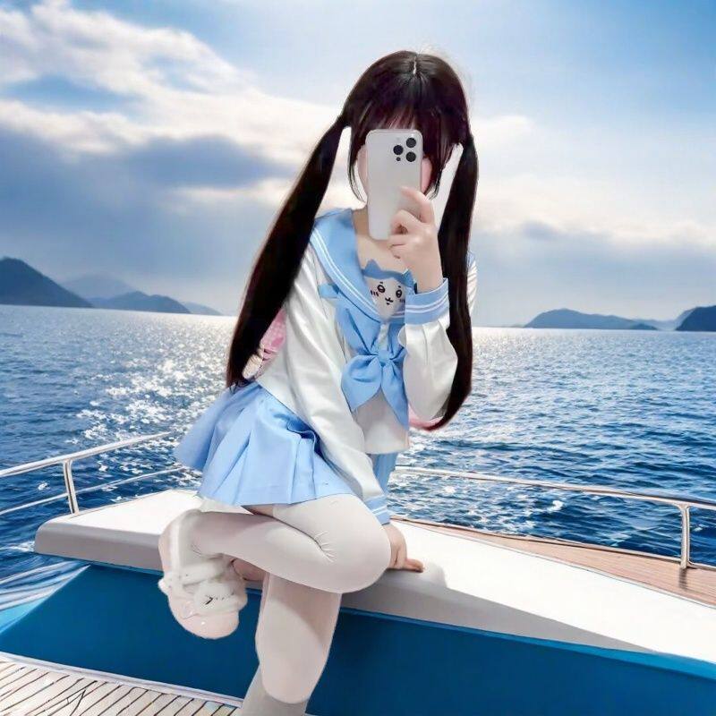 原创新款二本小八日系水手服JK制服女显瘦可爱纯欲甜美套装套裙开