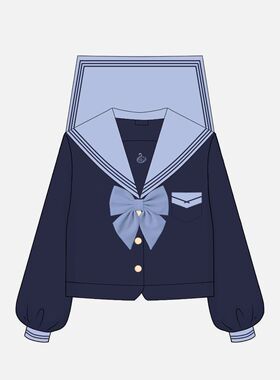 【小岛海盐】鸣呤兔新款原创正版水手服JK制服日系学院风套装