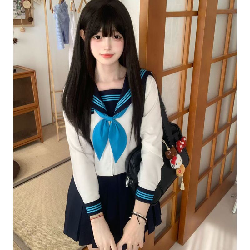 【山海恋】原创jk制服水手服正版日系学院风女学生中间服少女套装