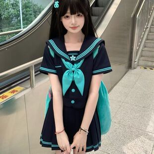 【元音少女】原创jk制服水手服正品日系学院风女学生夏中间服套装