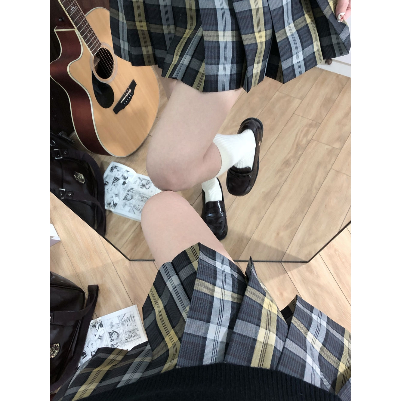 空栗鼠丸【糖炒栗子】原创jk格裙日系学院风校供高腰百褶半身短裙