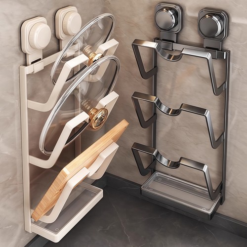 加厚吸盘锅盖架免打孔