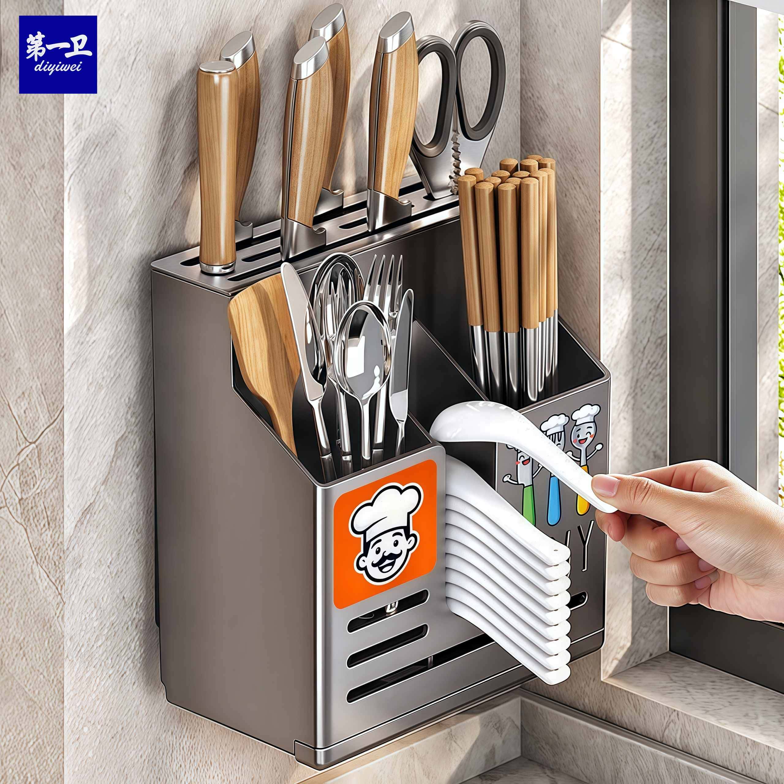 厨房多功能筷子架收纳盒