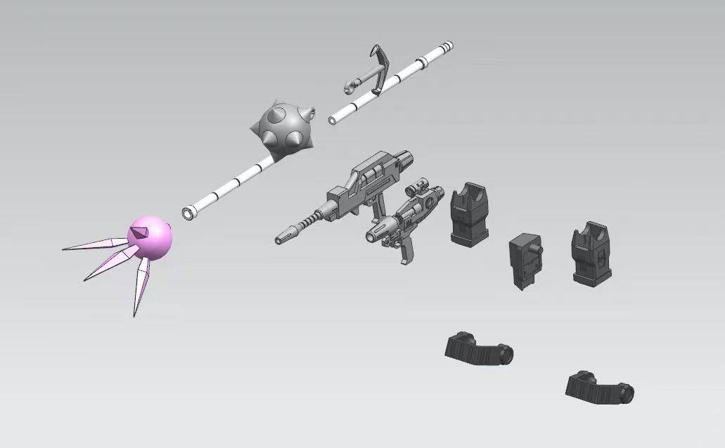  初十 HG GTO元祖高达1号机 试做型高达 rx78-1模型 改件