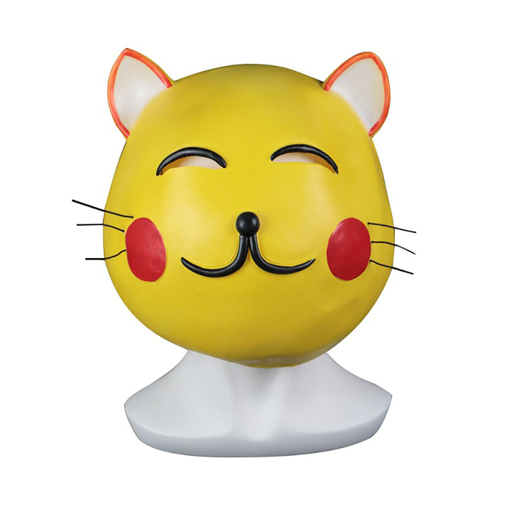 可爱猫头套面具cosplay搞笑幽默卡通动漫猫咪动物面具