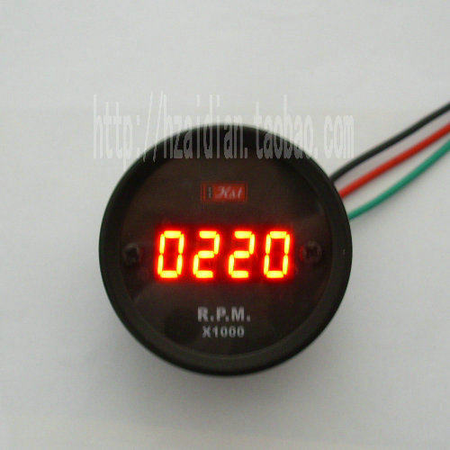 新款可调缸/可设置转速/汽车仪表/摩托车数字转速表/开机自动检测