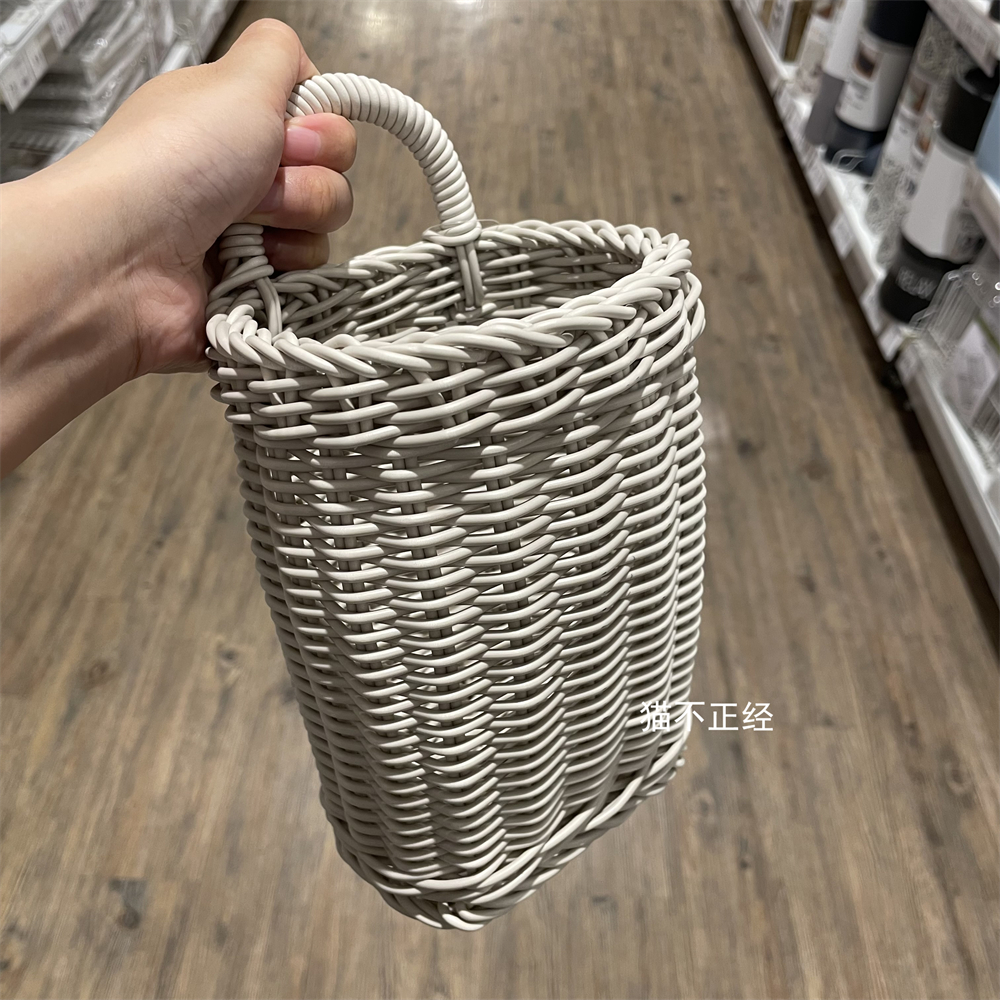 灰色可水洗吊篮沥水篮子漏水篮