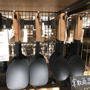 MUJI无印良品木柄 厨具硅胶料理勺 硅胶锅铲 炒菜