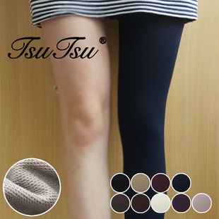 天鹅绒春秋冬压力打底踩脚袜680D 袜女 店主力荐 日本瘦腿袜连裤