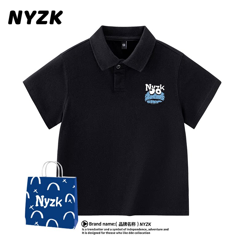 男童T恤夏季儿童衣服翻领POLO衫图片
