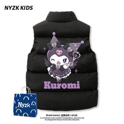 库洛米女童羽绒棉马甲外穿背心