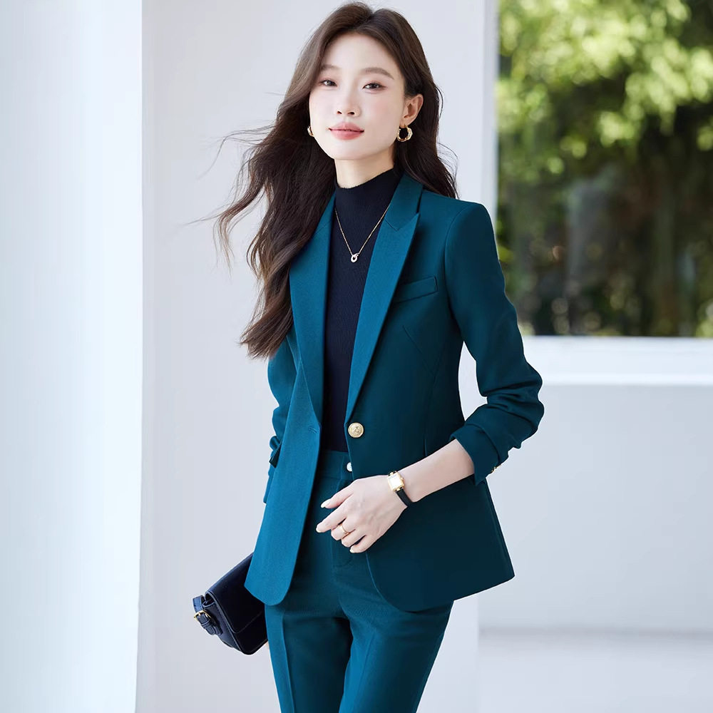 西装外套女裤子两件套装跨境贸易秋冬季新款高级感时尚气质通勤潮