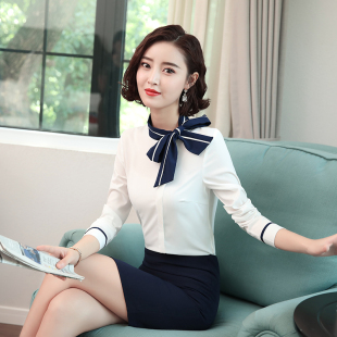 套装 套裙工装 女2018新款 小香风工作服空姐制服OL正装 夏时尚 职业装