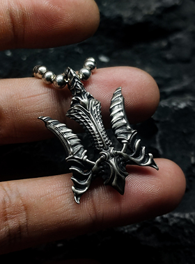 帝骁男纯银925吊坠复古