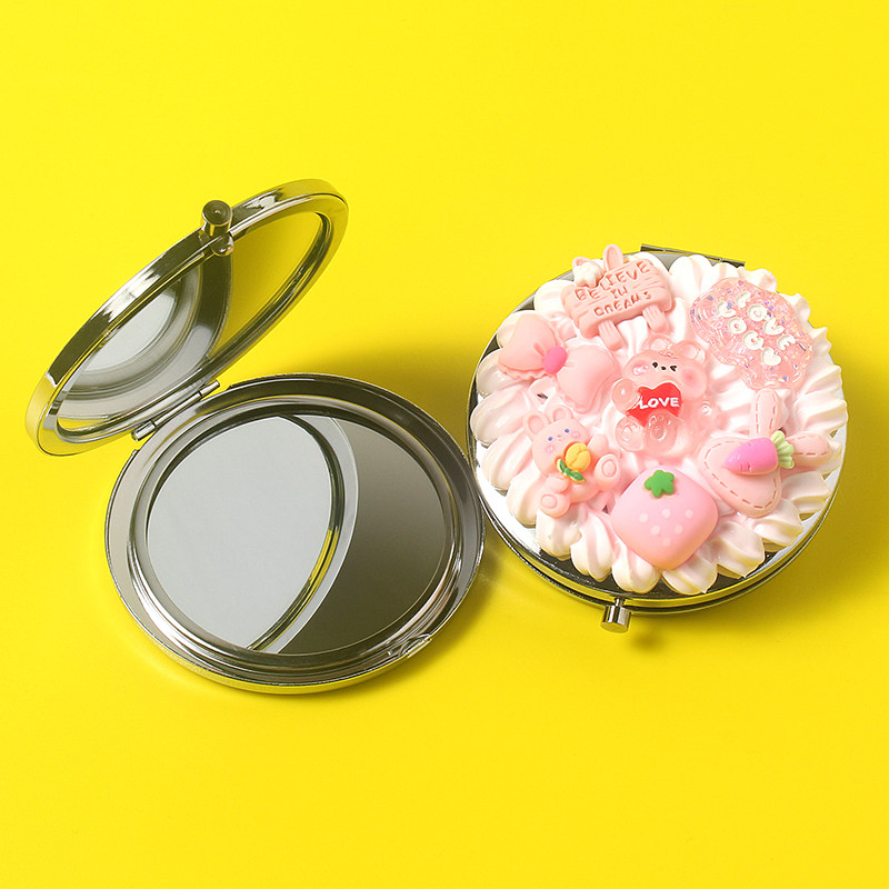 수제 거울 휴대용 화장 거울 DIY 크림 접착제 쥬얼리 액세서리 수제 재료 패키지