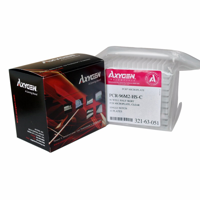 Axygen PCR-96M2-HS-C 96孔半裙边板授权供应商正品行货不售A货