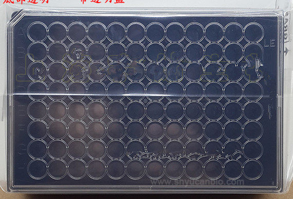 特价包邮康宁costar96孔板黑色板透明平底带盖灭菌 3904替换3603