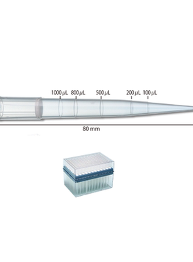 Watson 124-1000S 1000ul盒装滤芯吸头，带刻度，无菌，PC盒