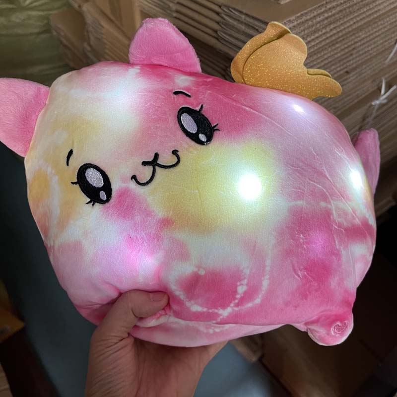 出口美国pikmi仿真发光毛绒小狗猫咪动物精灵女孩过家家生日礼物